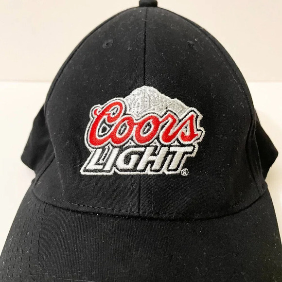 Coors  Light Stretch Fit Embroidered Cap Hat One Size Fits Most Beer - Picture 3 of 15